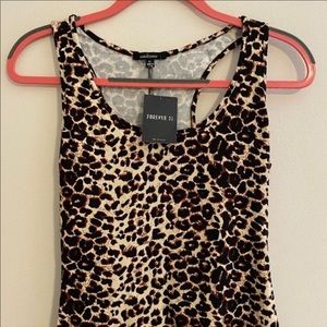 NWOT Forever 21 Leopard Print Bodycon Dress